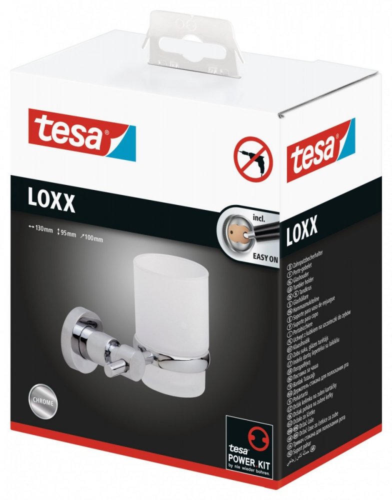 tesa® Loxx Uchwyt ze szklanką