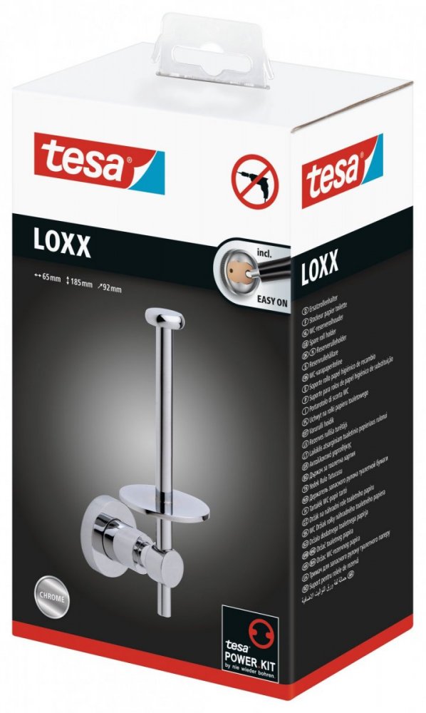tesa® Loxx Uchwyt na zapas papieru toaletowego