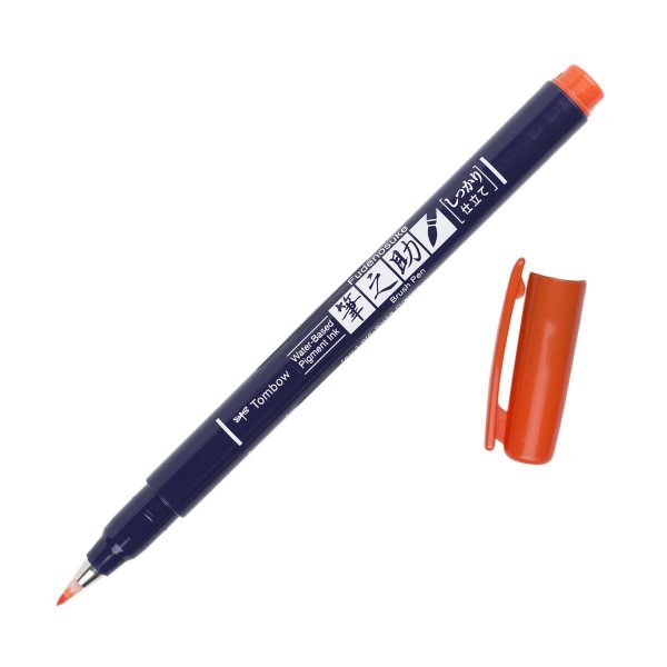 Tombow Flamaster Brush pen Fudenosuke, orange