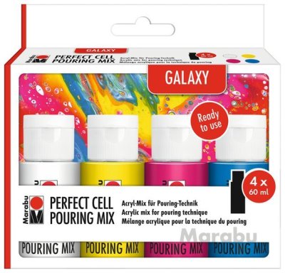 Marabu Zestaw Pouring Mix Galaxy 4 x 60ml