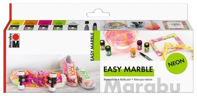 Marabu Easy marble - marmurkowe kolory set NEON 5x15ml