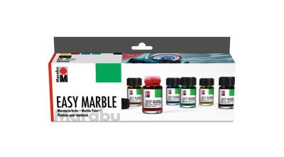 Marabu Easy marble - marmurkowe kolory asortyment 6x15ml