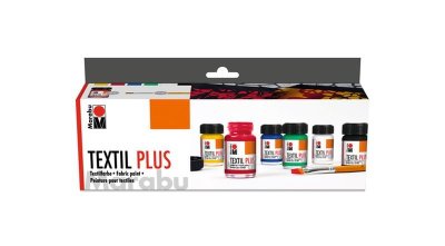 Marabu Zestaw Textile plus starter 6x15ml