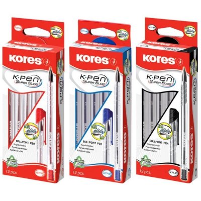 K11 Pen, transparentní trojhranné, extra jemný inkoust, šíře M-1 mm, černá