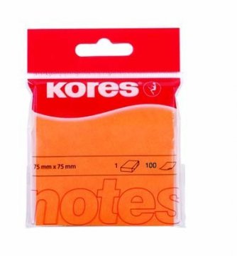 Karteczki Neonowe - pomarańczowe 75x75mm