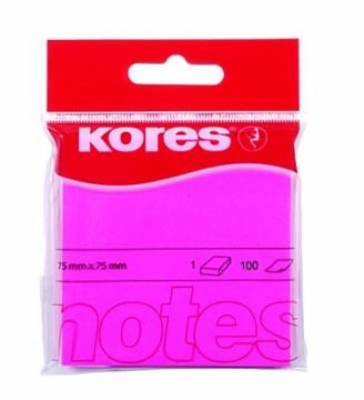 Karteczki Neonowe – różowe 75x75mm