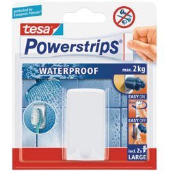 Waterproof Háčky, voděodolný, na zubní kartáček, bílý plast, nosnost 2kg, v balení 1ks