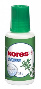 Korektor w buteleczce AQUA SOFT TIP eco 25g, pędzelek