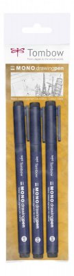 Tombow Cienkopis Mono drawing pen, 3 szt.