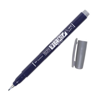 Tombow Flamaster Brush pen Fudenosuke, grey